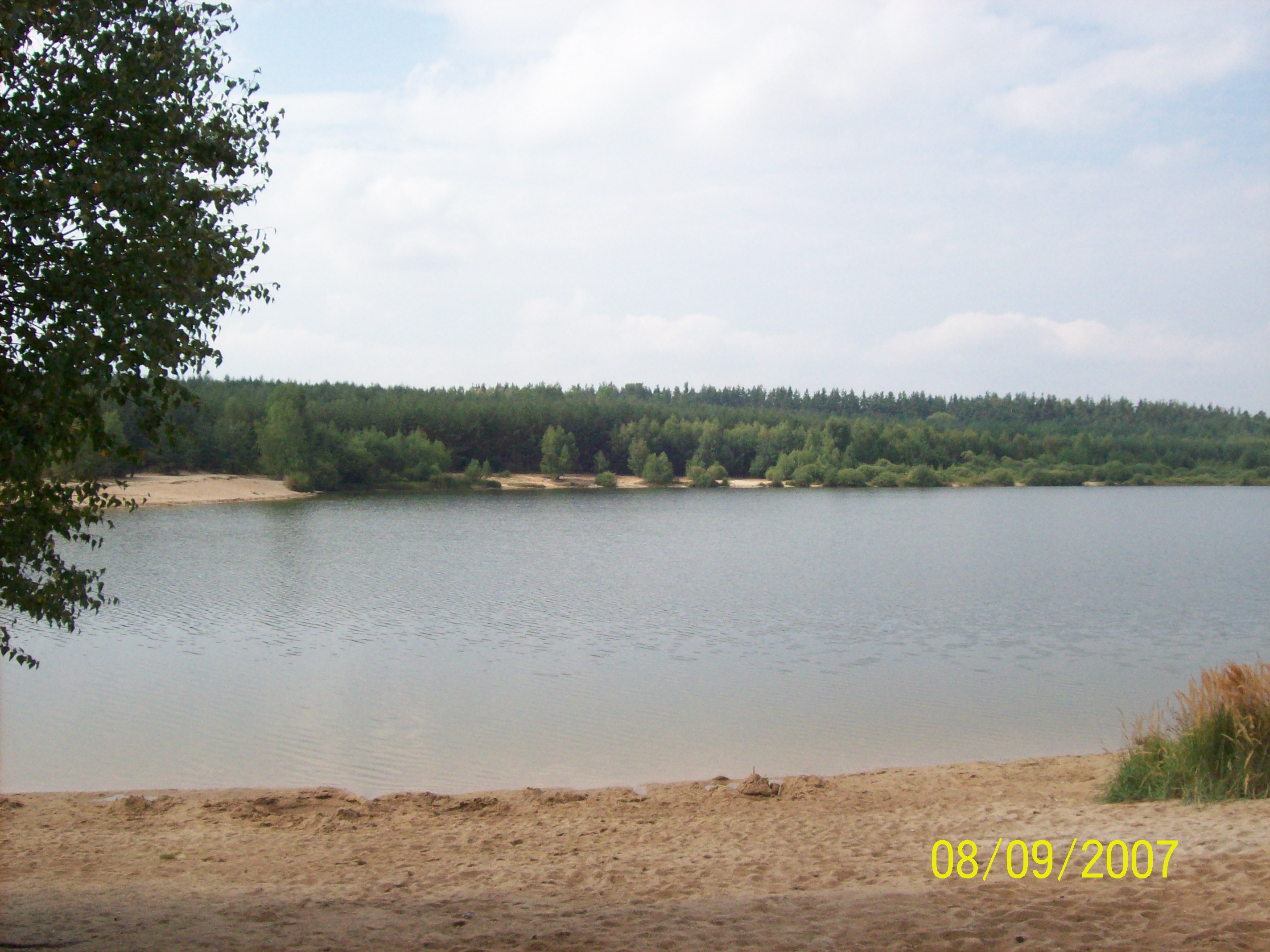 Pohled na pískovnu
